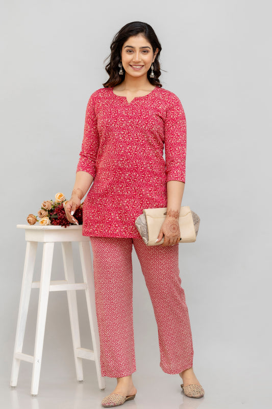 Printed Tunic With Trousers