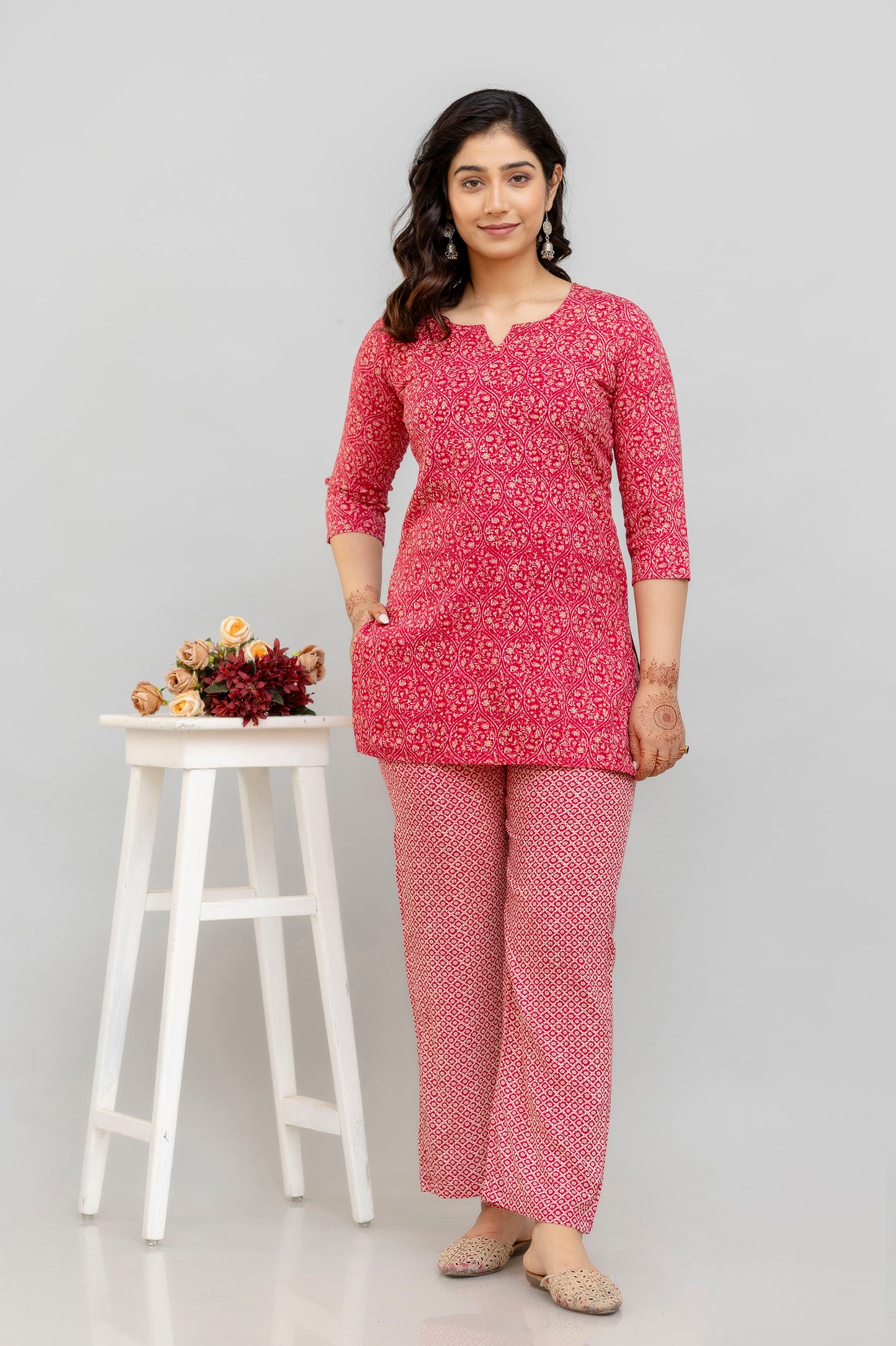 Printed Tunic With Trousers