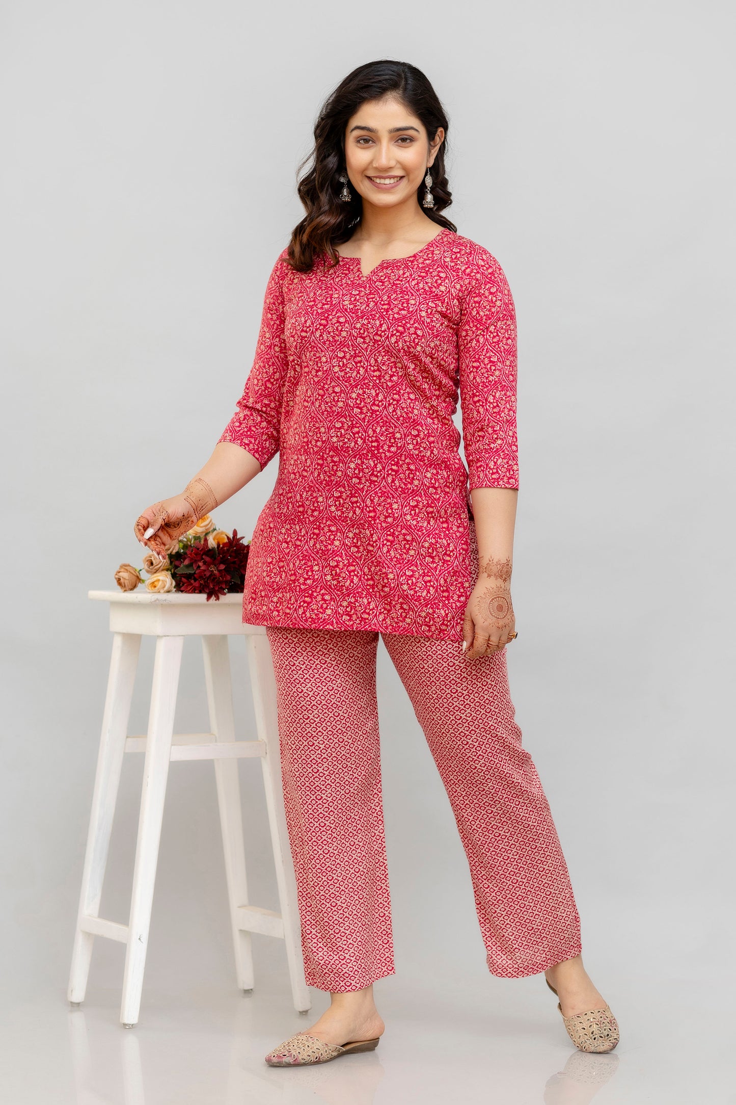 Printed Tunic With Trousers