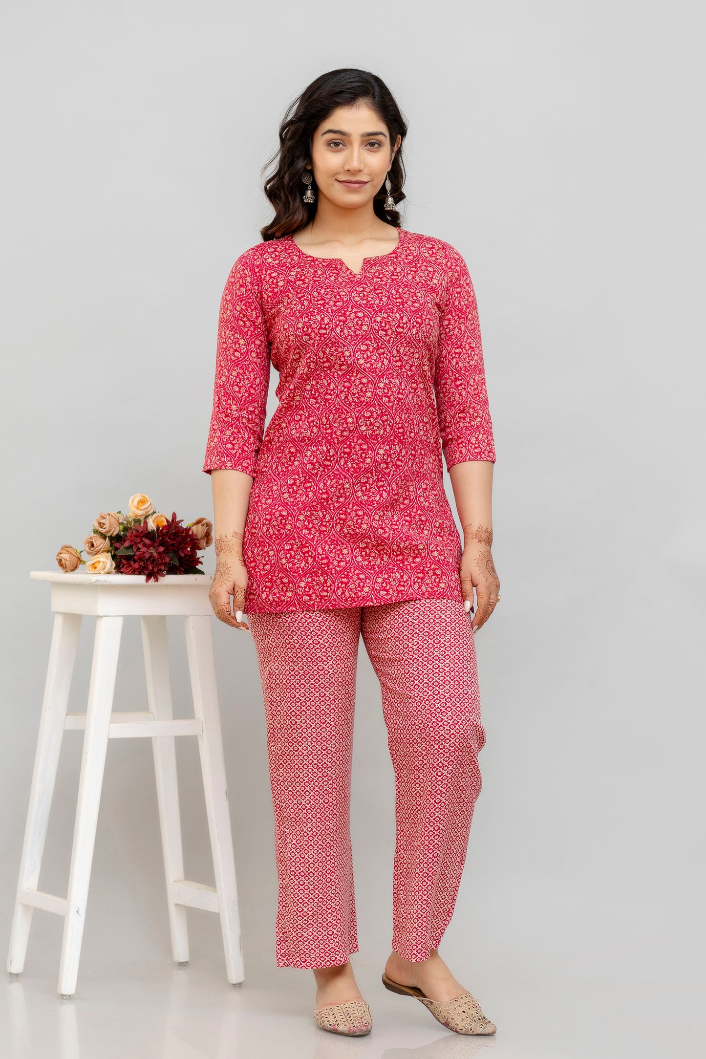 Printed Tunic With Trousers