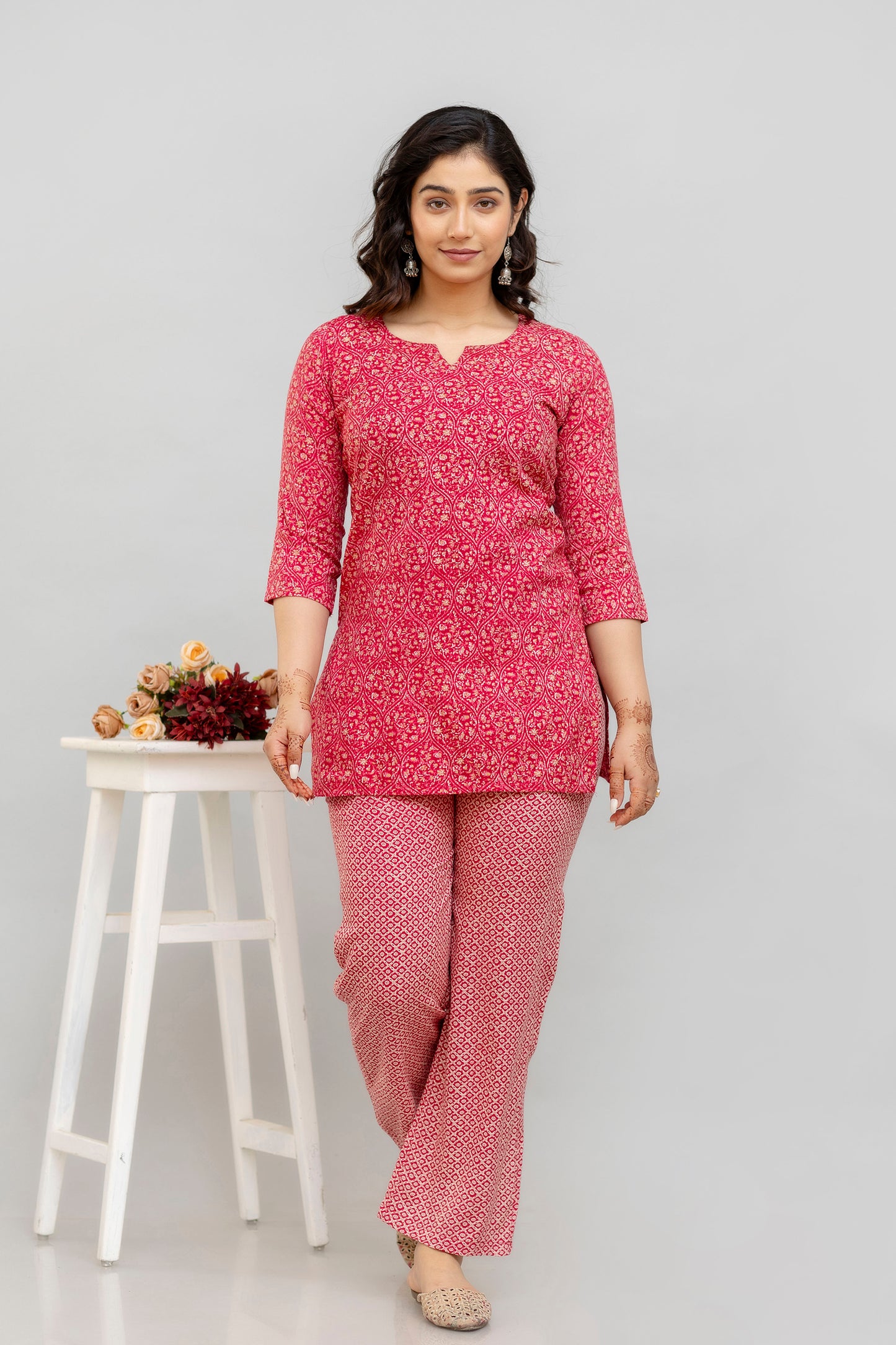 Printed Tunic With Trousers