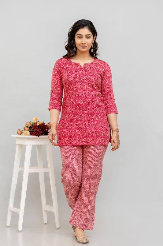 Printed Tunic With Trousers