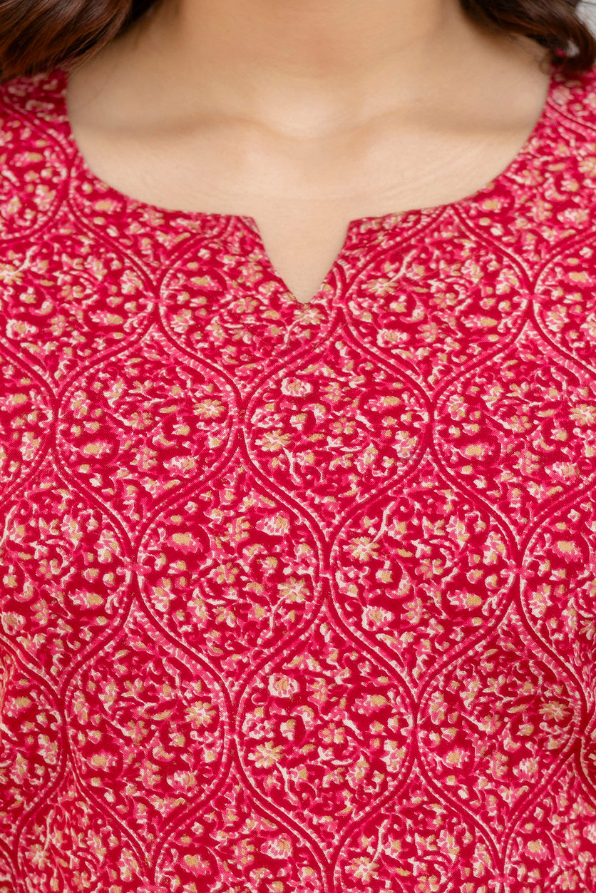 Printed Tunic With Trousers