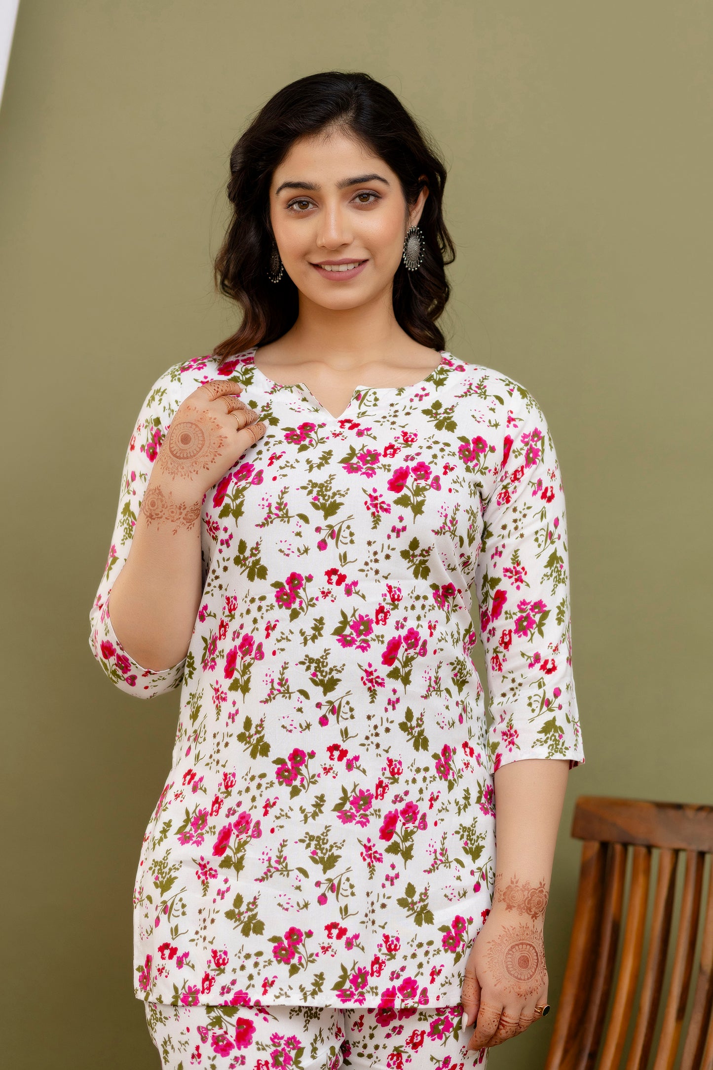 Printed Tunic With Trousers