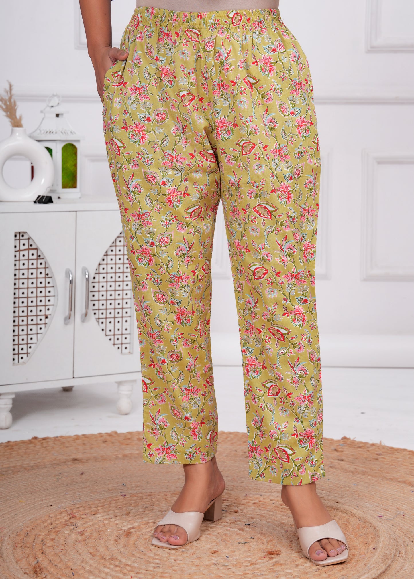 Printed Pure Cotton Tunic With Trousers Co-Ords