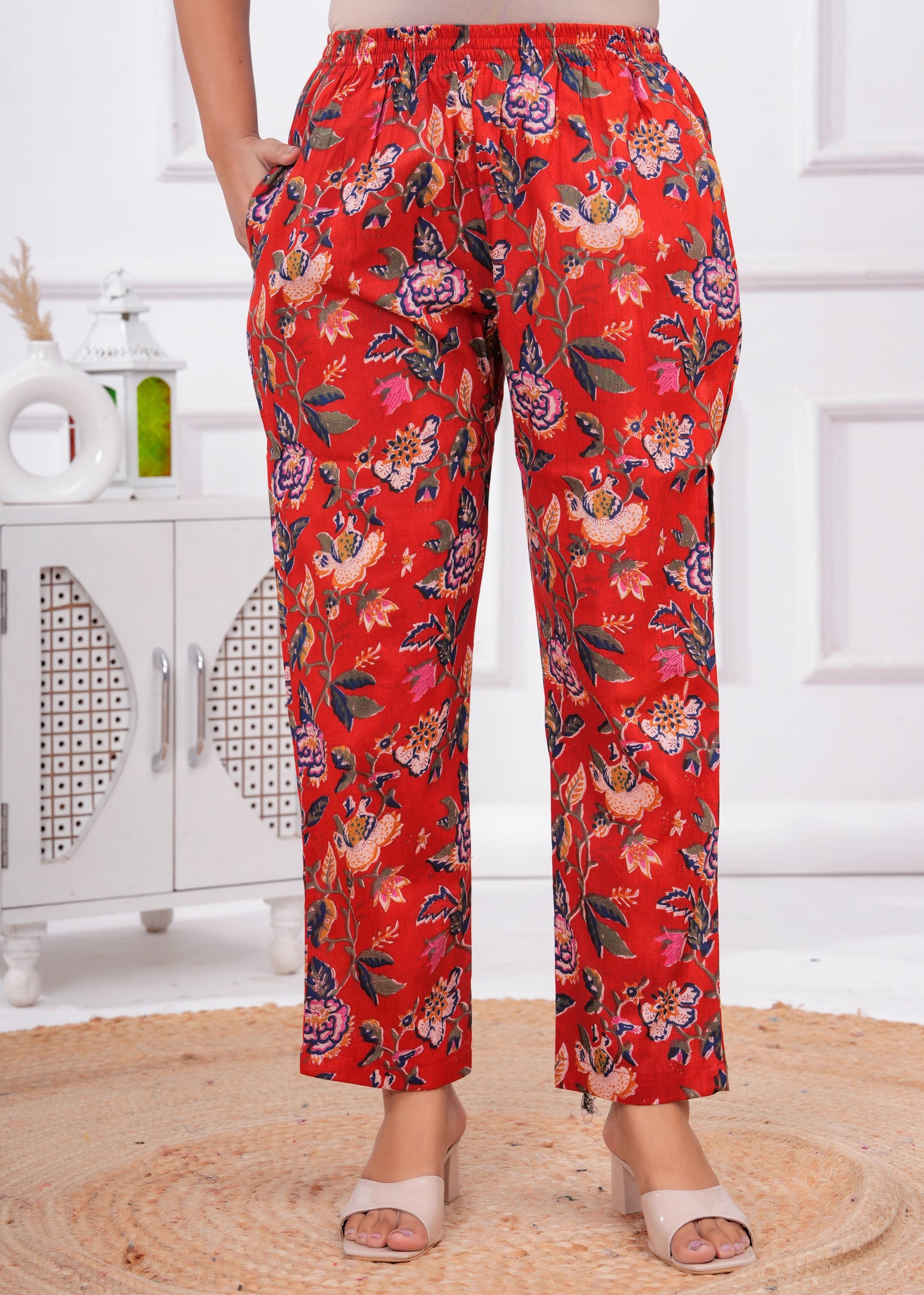 Printed Pure Cotton Tunic With Trousers Co-Ords