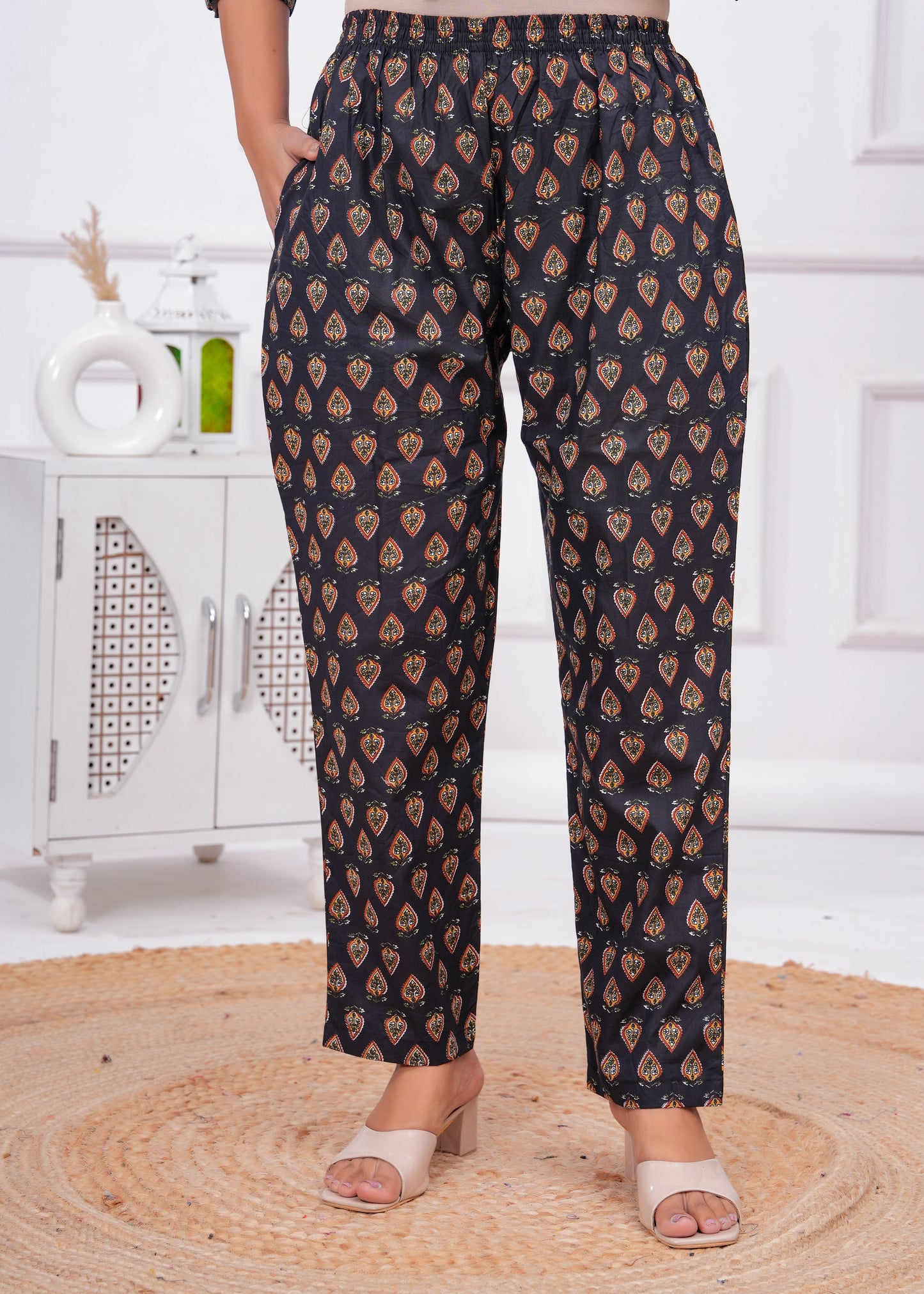 Printed Pure Cotton Tunic With Trousers Co-Ords