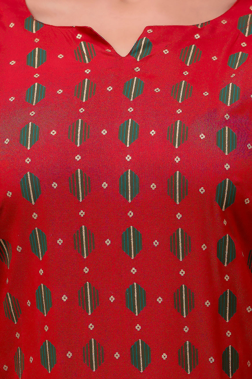 Printed Tunic With Trousers