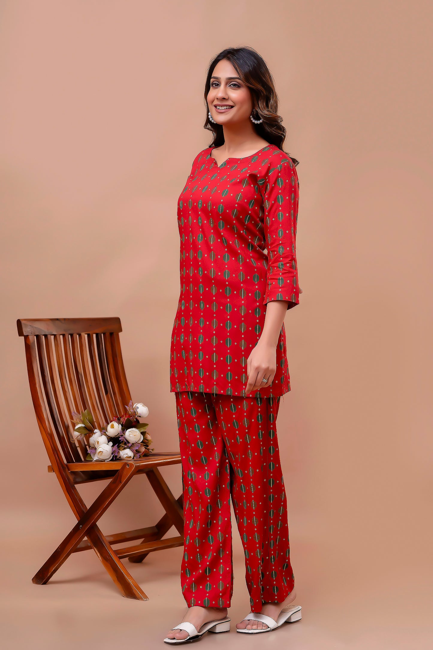 Printed Tunic With Trousers