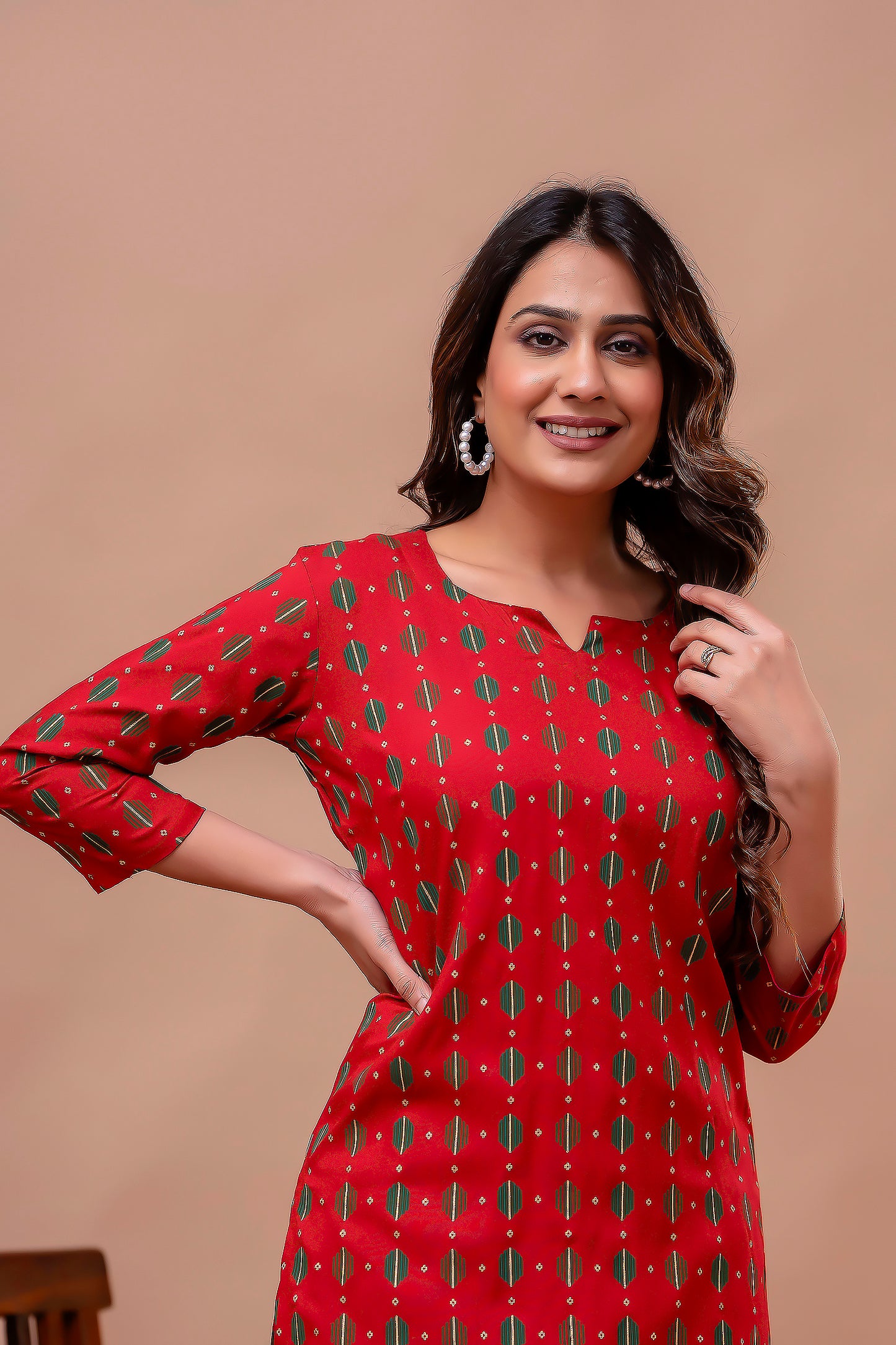 Printed Tunic With Trousers