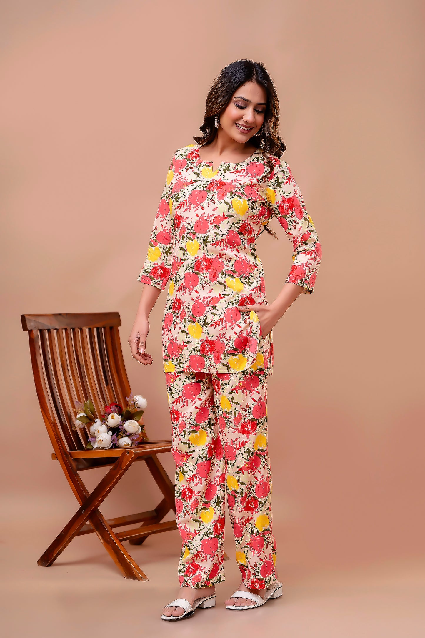 Printed Tunic With Trousers