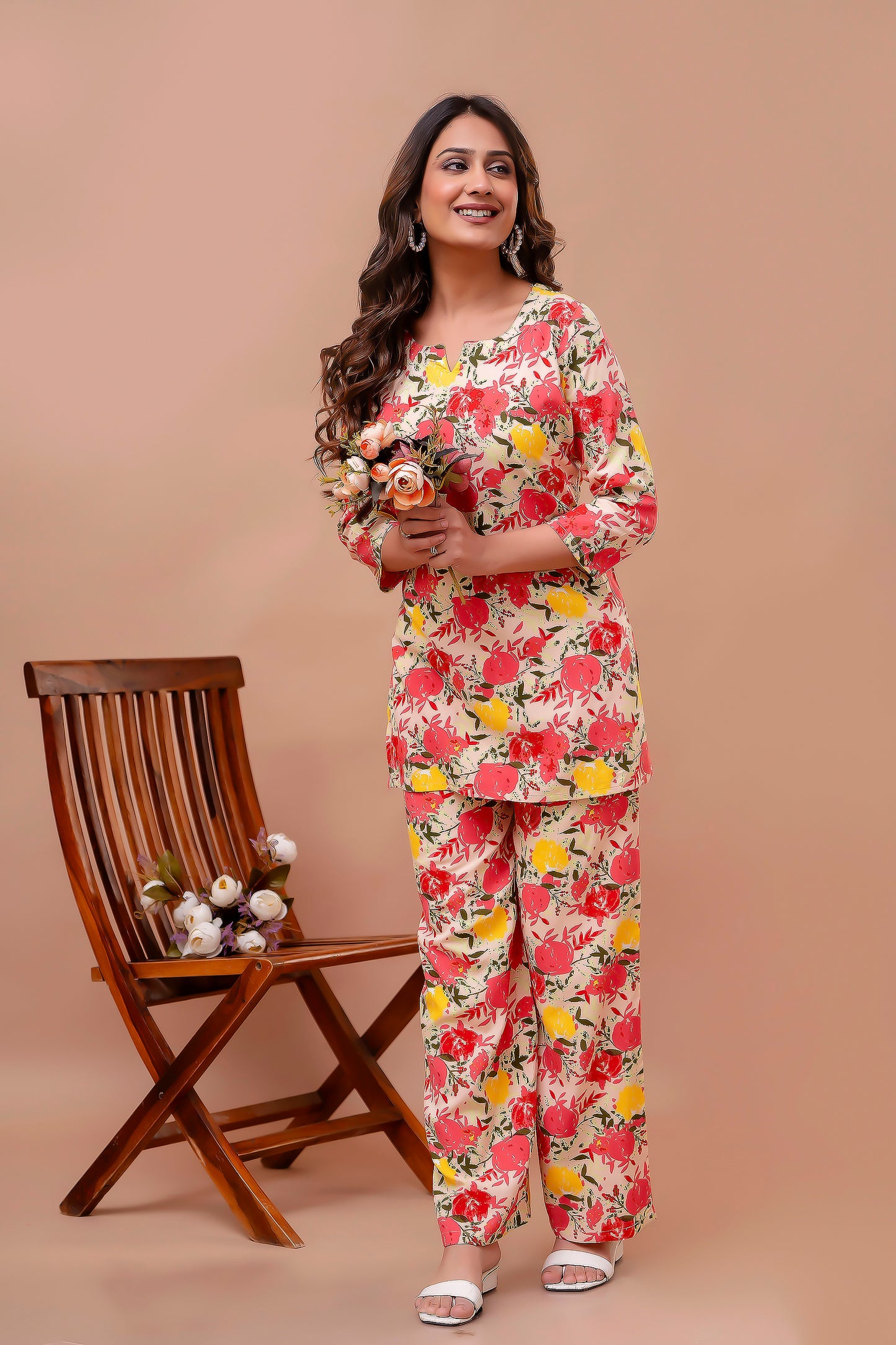 Printed Tunic With Trousers