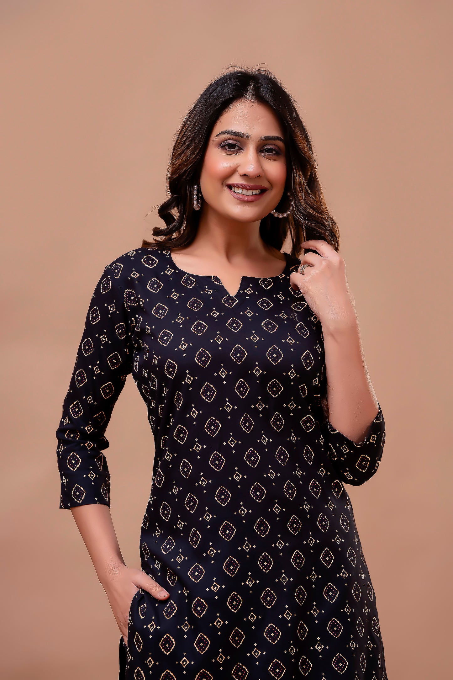 Printed Tunic With Trousers